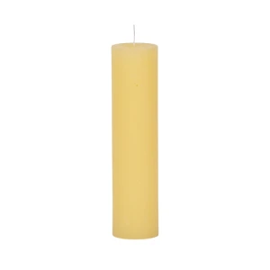 Bougies unies Weizenkorn Ø 50 mm – 6 pièces -Pastellgelb-21 cm