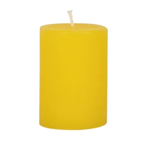 Bougies unies Weizenkorn Ø 50 mm – 6 pièces -7 cm-Zitrone