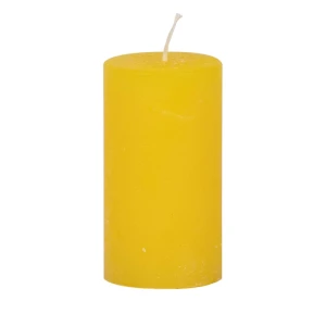 Bougies unies Weizenkorn Ø 50 mm – 6 pièces -9 cm-Zitrone