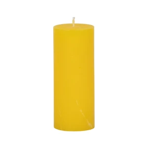 Bougies unies Weizenkorn Ø 50 mm – 6 pièces -12 cm-Zitrone