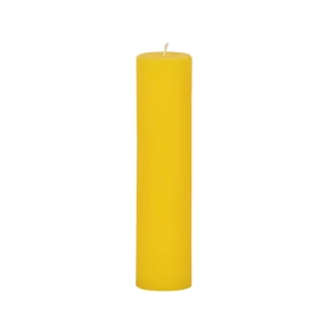 Bougies unies Weizenkorn Ø 50 mm – 6 pièces -21 cm-Zitrone