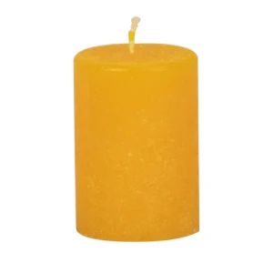 Bougies unies Weizenkorn Ø 50 mm – 6 pièces -7 cm-Sonnengelb