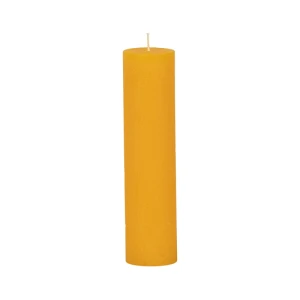 Bougies unies Weizenkorn Ø 50 mm – 6 pièces -Sonnengelb-21 cm