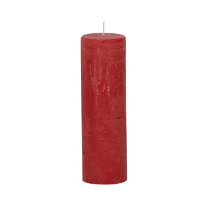 Bougies unies Weizenkorn Ø 50 mm – 6 pièces -Karminrot-16 cm