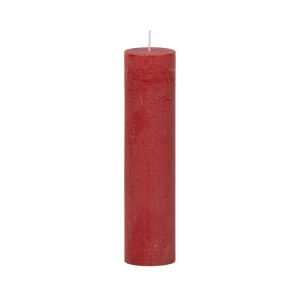 Bougies unies Weizenkorn Ø 50 mm – 6 pièces -Karminrot-21 cm