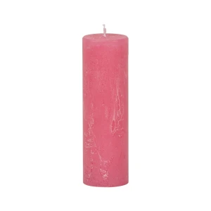 Bougies unies Weizenkorn Ø 50 mm – 6 pièces -Rosa-16 cm