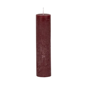 Bougies unies Weizenkorn Ø 50 mm – 6 pièces -Bordeaux-16 cm