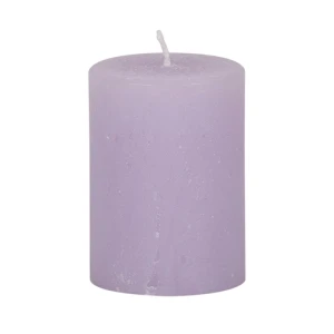 Bougies unies Weizenkorn Ø 50 mm – 6 pièces -9 cm-Flieder