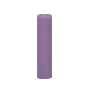Bougies unies Weizenkorn Ø 50 mm – 6 pièces -Lavendel-21 cm
