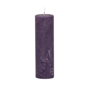 Bougies unies Weizenkorn Ø 50 mm – 6 pièces -Pflaume-16 cm