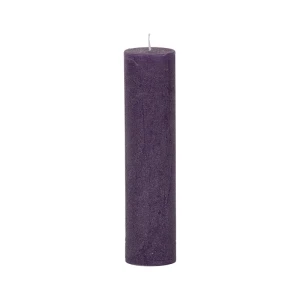 Bougies unies Weizenkorn Ø 50 mm – 6 pièces -Pflaume-21 cm