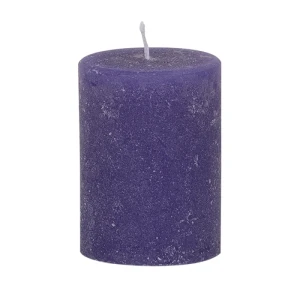 Bougies unies Weizenkorn Ø 50 mm – 6 pièces -7 cm-Schwertlilie