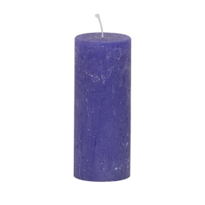 Bougies unies Weizenkorn Ø 50 mm – 6 pièces -12 cm-Schwertlilie