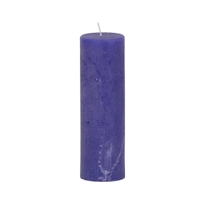 Bougies unies Weizenkorn Ø 50 mm – 6 pièces -16 cm-Schwertlilie