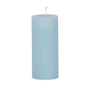 Bougies unies Weizenkorn Ø 50 mm – 6 pièces -Eisblau-12 cm
