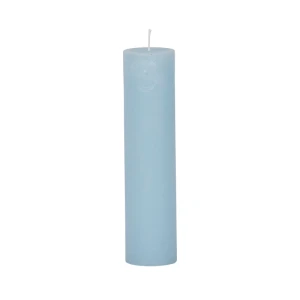Bougies unies Weizenkorn Ø 50 mm – 6 pièces -Eisblau-16 cm