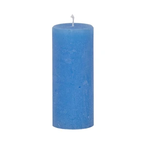 Bougies unies Weizenkorn Ø 50 mm – 6 pièces -Himmelblau-12 cm