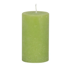 Bougies unies Weizenkorn Ø 50 mm – 6 pièces -9 cm-Lindengrün