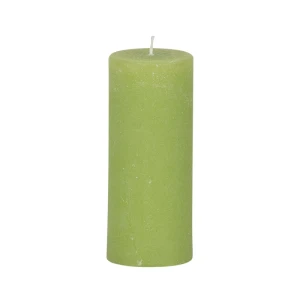 Bougies unies Weizenkorn Ø 50 mm – 6 pièces -Lindengrün-12 cm