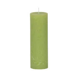 Bougies unies Weizenkorn Ø 50 mm – 6 pièces -Lindengrün-16 cm