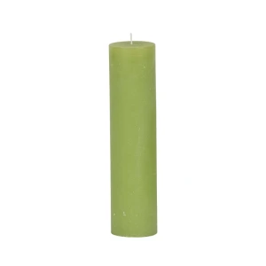 Bougies unies Weizenkorn Ø 50 mm – 6 pièces -Lindengrün-21 cm