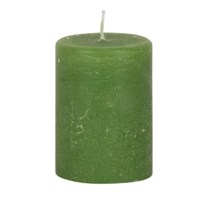 Bougies unies Weizenkorn Ø 50 mm – 6 pièces -7 cm-Moosgrün