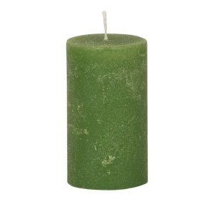 Bougies unies Weizenkorn Ø 50 mm – 6 pièces -9 cm-Moosgrün