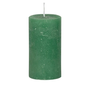 Bougies unies Weizenkorn Ø 50 mm – 6 pièces -9 cm-Seegrün