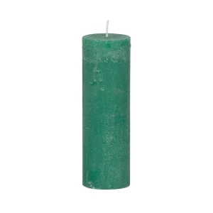 Bougies unies Weizenkorn Ø 50 mm – 6 pièces -16 cm-Seegrün