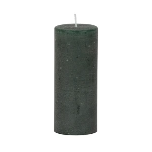 Bougies unies Weizenkorn Ø 50 mm – 6 pièces -12 cm-Tannengrün