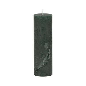 Bougies unies Weizenkorn Ø 50 mm – 6 pièces -16 cm-Tannengrün