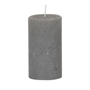 Bougies unies Weizenkorn Ø 50 mm – 6 pièces -9 cm-Steingrau