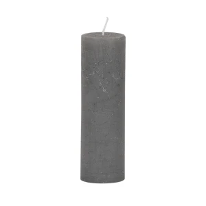 Bougies unies Weizenkorn Ø 50 mm – 6 pièces -Steingrau-16 cm