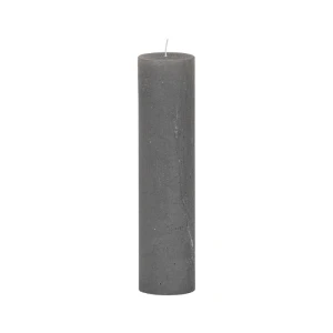 Bougies unies Weizenkorn Ø 50 mm – 6 pièces -Steingrau-21 cm