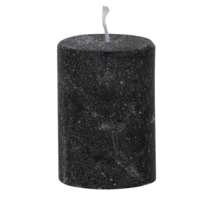 Bougies unies Weizenkorn Ø 50 mm – 6 pièces -Schwarz-7 cm