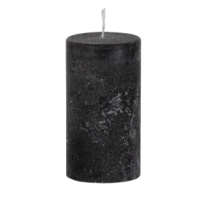 Bougies unies Weizenkorn Ø 50 mm – 6 pièces -Schwarz-9 cm