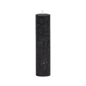 Bougies unies Weizenkorn Ø 50 mm – 6 pièces -Schwarz-21 cm