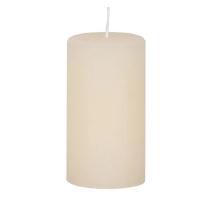 Bougies unies Weizenkorn Ø 50 mm – 6 pièces -9 cm-Elfenbein
