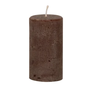 Bougies unies Weizenkorn Ø 50 mm – 6 pièces -9 cm-Schokolade
