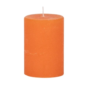 Bougies unies Weizenkorn Ø 50 mm – 6 pièces -7 cm-Dunkelorange