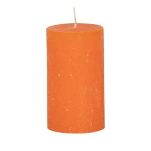 Bougies unies Weizenkorn Ø 50 mm – 6 pièces -9 cm-Dunkelorange