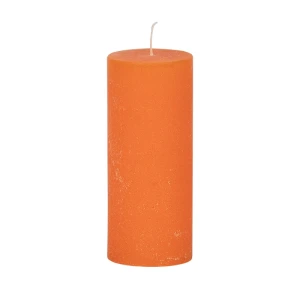 Bougies unies Weizenkorn Ø 50 mm – 6 pièces -12 cm-Dunkelorange