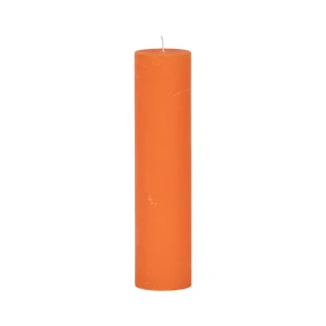Bougies unies Weizenkorn Ø 50 mm – 6 pièces -21 cm-Dunkelorange