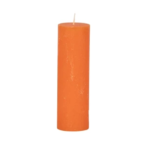 Bougies unies Weizenkorn Ø 50 mm – 6 pièces -16 cm-Dunkelorange