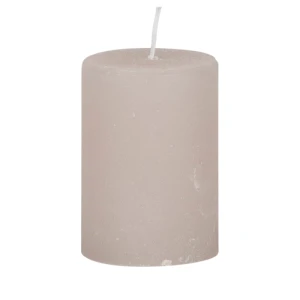 Bougies unies Weizenkorn Ø 50 mm – 6 pièces -7 cm-Alabastergrau