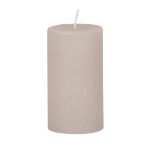 Bougies unies Weizenkorn Ø 50 mm – 6 pièces -9 cm-Alabastergrau