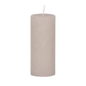 Bougies unies Weizenkorn Ø 50 mm – 6 pièces -12 cm-Alabastergrau