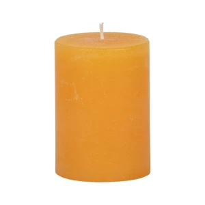 Bougies unies Weizenkorn Ø 66 mm – 4 pièces -9 cm-Goldgelb