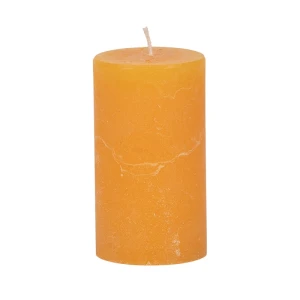 Bougies unies Weizenkorn Ø 66 mm – 4 pièces -12 cm-Goldgelb