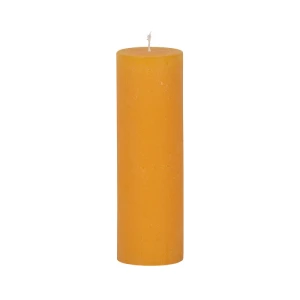 Bougies unies Weizenkorn Ø 66 mm – 4 pièces -21 cm-Goldgelb